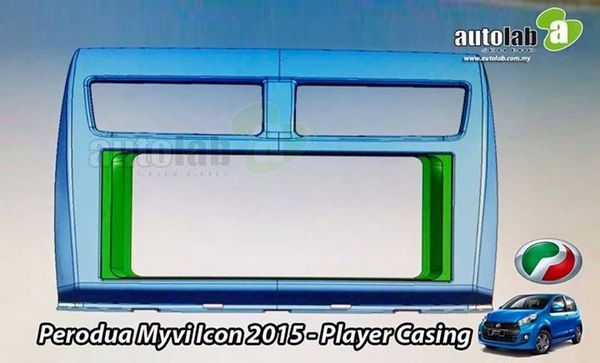 Buy PERODUA MYVI ICON 2015 Double Din Player Dashboard 